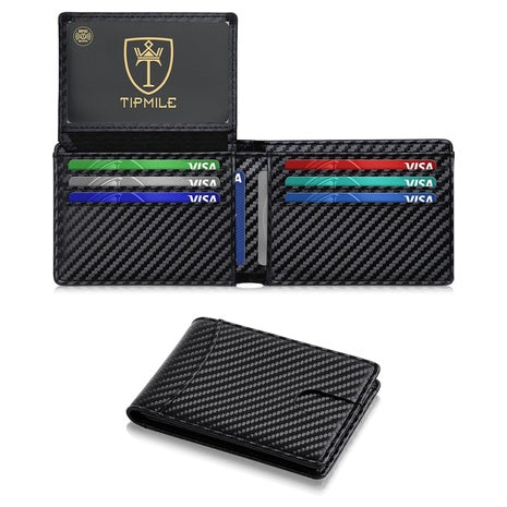 Men's Slim RFID Blocking Credit Card Holder Wallet