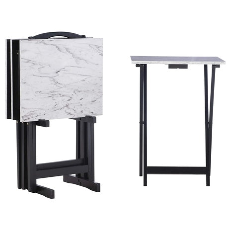 4-Piece Linon Tray Table Set