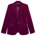 Women's Structured Velvet Blazer