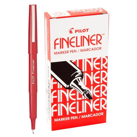 12-Pack Pilot Fineliner Marker Pens