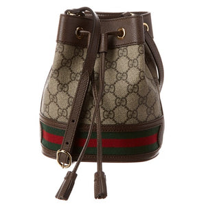 Gucci Women's Ophidia Mini GG Supreme Canvas & Leather Bucket Bag
