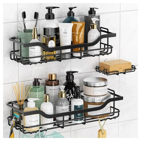 3 Shower Caddy Organizers With Hooks