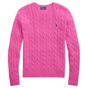 Polo Ralph Lauren Women's Cable Wool-Cashmere Crew Neck Sweater