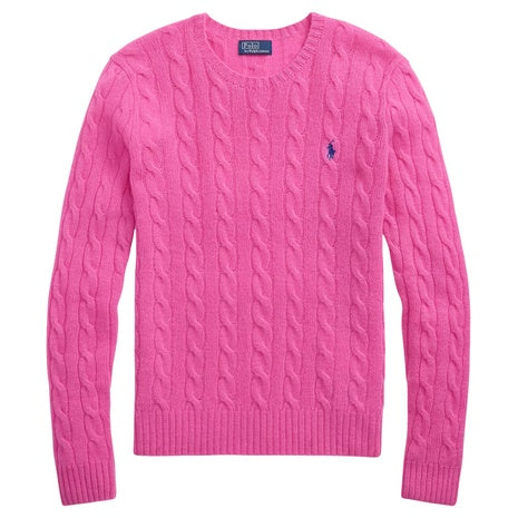 Polo Ralph Lauren Women's Cable Wool-Cashmere Crew Neck Sweater