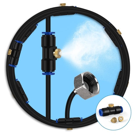 Lifeegrn Outdoor Misting Cooling System With 40 FT Misting Line