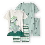 4-Piece Carter's Boys' Tight Fit Cotton Pajama Set (2 Styles)