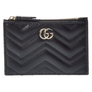 Gucci Women's GG Marmont Zip Leather Key Pouch