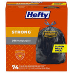 74-Count 30-Gallon Hefty Strong Large Trash Bags