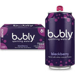 8 Cans bubly Sparkling Water, Blackberry