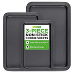 3 Piece NutriChef Nonstick Baking Set