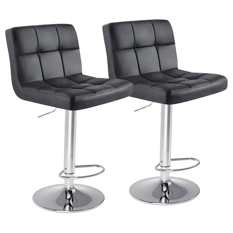 Set Of 2 Dumos 24" Counter Height Bar Chairs With Metal Base