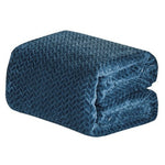 Noble House 86'' X 86'' Chevron Braided Queen Size Blanket (4 Colors)