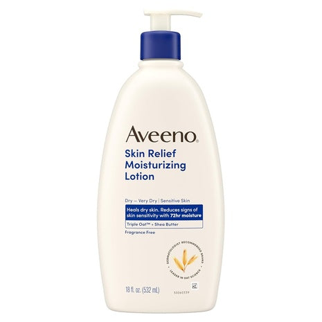 Pump Bottle Aveeno Skin Relief Fragrance-Free Body Lotion