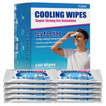 100-Count Disposable Individually Wrapped No-Rinse Cooling Towels