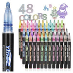 48 Metallic Glitter Outline Markers