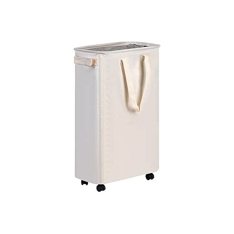 Slim Rolling Laundry Hamper with Wheels