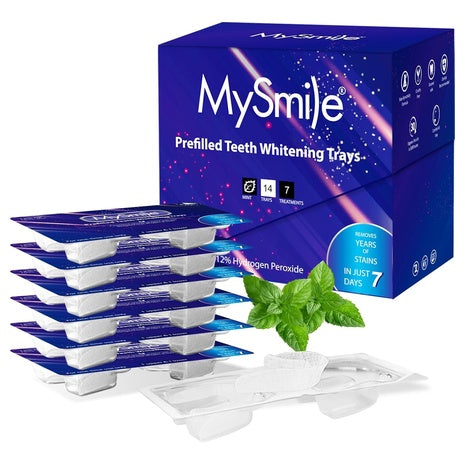 MySmile 7‑Treatment Prefilled Teeth Whitening Trays (12 % HP)