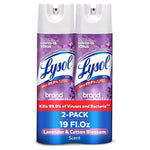 2-Pack Lysol Disinfectant Spray (Lavender & Cotton Blossom)