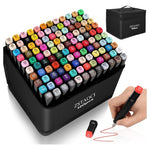 120 Dual Tip Alcohol Markers Set