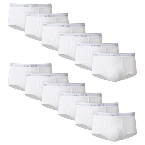 12 Hanes Men's Tagless Briefs
