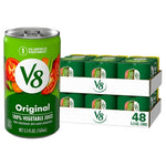 48 Cans V8 Original 100% Vegetable Juice w/ Tomato Juice