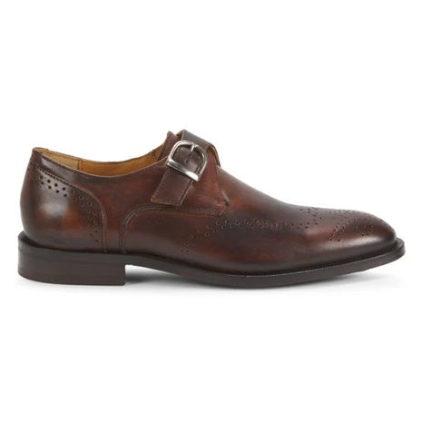 Saks Men's Marc Slip On with Buckle Leather Oxfords