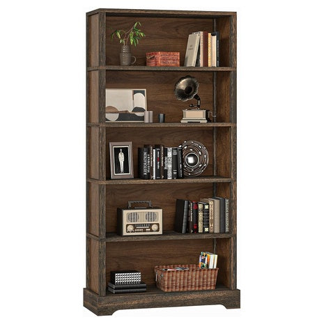 65.2" 5-Tier Farmhouse Wooden Bookcase W/ Storage Shelves (Various)