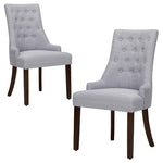 2 Colamy Wingback Upholstered Dining Chairs