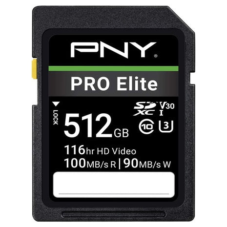 PNY 512GB PRO Elite Class Memory Card