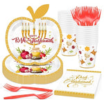 100-Piece Rosh Hashanah Disposable Dinnerware Set