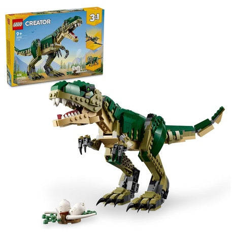 LEGO Creator 3-in-1 T Rex Dinosaur Building Toy Kit