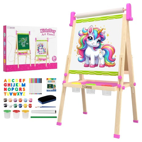 Kids Double-Sided Wooden Art Easel