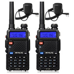 Dual Band Long Range Two Way Radio's With Shoulder Mic