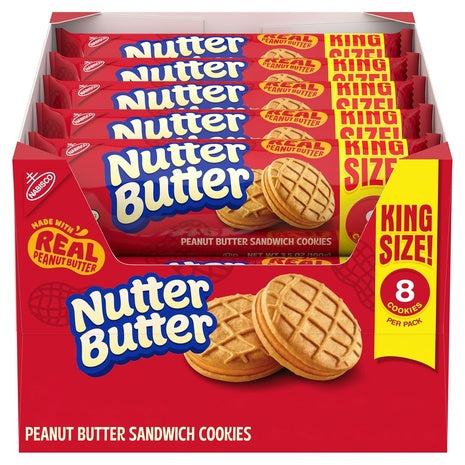10 King Size Nutter Butter Snack Packs (OU-D)