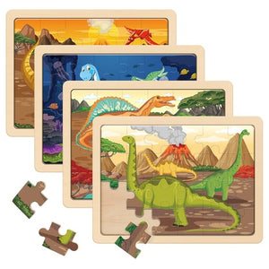 4 Pack of 24 Piece Dinosaur Puzzles