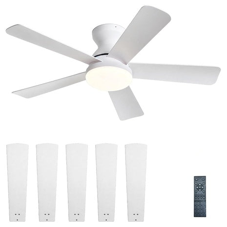 42" Ceiling Fans With Lights And Remote Control