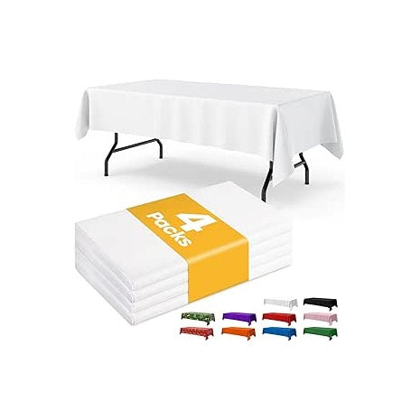 4 Rectangle Disposable Tablecloths