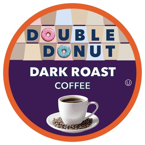 100 Double Donut Coffee Dark Roast Coffee Pods