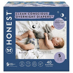 (Sizes 3-6) The Honest Company Clean Conscious Overnight Diapers