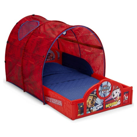 Delta Children Nick Jr. PAW Patrol Sleep and Play Toddler Bed with Tent