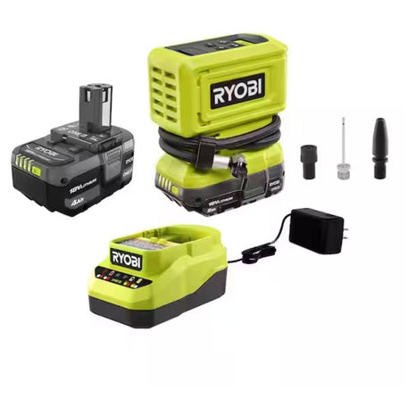 RYOBI ONE+ 18V Cordless High Pressure Inflator With 2.0 Ah Battery