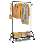 Clothing Rack With Bottom Shelf