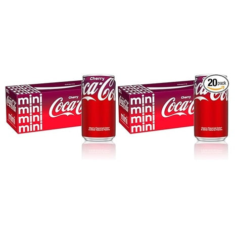 20 Mini Cans Coca-Cola Cherry Soda