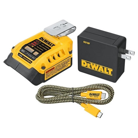 DeWalt Battery Charger & USB Wall Charging Kit