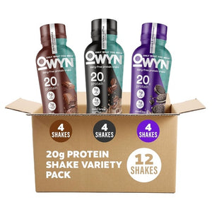 12-Pack OWYN 20g Protein Shakes Variety Pack (OU-DE)
