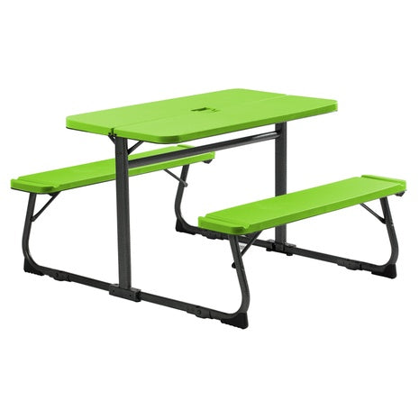 Kids Folding Picnic Table with Benches (2 Colors)