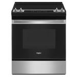 Whirlpool 30"Glass Top 4 Burners 4.8-cu Ft Slide-In Electric Range