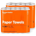 12 XXL Rolls (=40 Reg) Amazon Basics Paper Towels