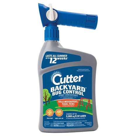 Cutter Backyard Bug Control Spray That Prevents Mosquitoes, Fleas, Ticks & More