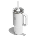24oz Hydro Flask Insulated Travel Tumbler With Clear Lid & Straw
